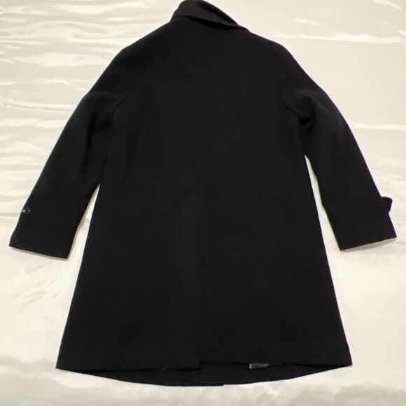 Pea Coat CASHMERE BLEND Taka Q Jacket Womens M Black Japanese Takakyu - Picture 6 of 16